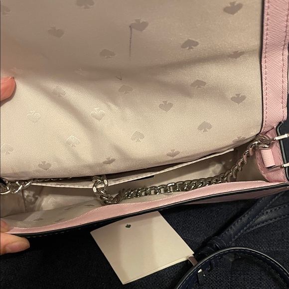 Kate Spade Navy and Pink Floral Crossbody Bag - Picture 5 of 5